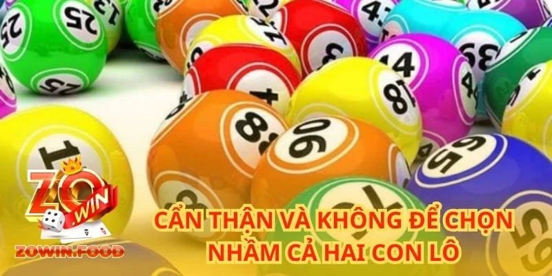 Song Thủ Lô - Tổng Quan Và Cách Tận Dụng Hiệu Quả 3 Cẩn thận và không để chọn nhầm cả hai con lô